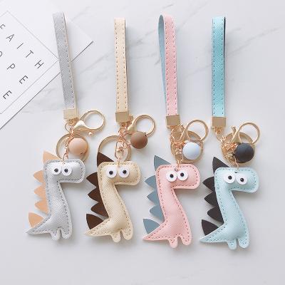 China PU Leather Hot Cute Dinosaur Factory Car Key Chains Key Ring Keychain Metal Keychain Hot Sale for sale