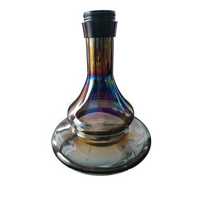 China New Smooking Shisha Glass Shisha Aluminum Alloy With Bottle Hookah Base Accessories Hookah Vases High Quality for sale