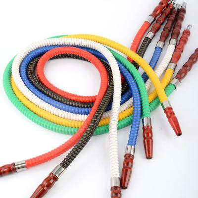 China Wholesale Colorful Acrylic Shisha Hose Smoke Hookah Hose Metal Hookah Accessories Pipes for sale