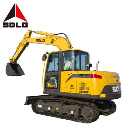 China Construction Material Stores SDLG E690F Mini Small Excavator SDLG Excavator 9ton E690F SDLG Brand for sale