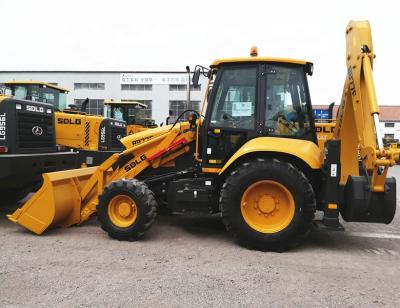 China Best of china backhoe loader loader, SDLG B877F backhoe loader, front loader and backhoe digging 1m3 for sale