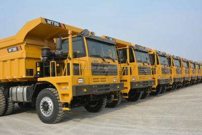 China MT86 Mining Truck 80ton Mining Truck Running In Stone Quarry Off Road Horrible Truck 6 - 8L for sale