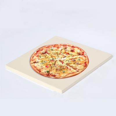 China Sustainable Hot Selling Refractory Ceramic Pizza Insulation Board Cordierite Pizza Panel Bottom Crisp Ceramic Stone for sale