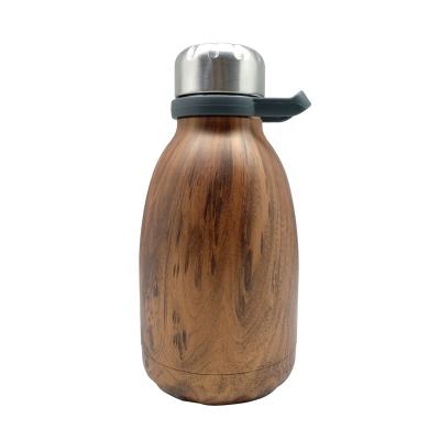 China 1000ML Double Wall Stainless Steel Vacuum Flask PORTABLE Fat Drinking Bottle With Customized Design for sale