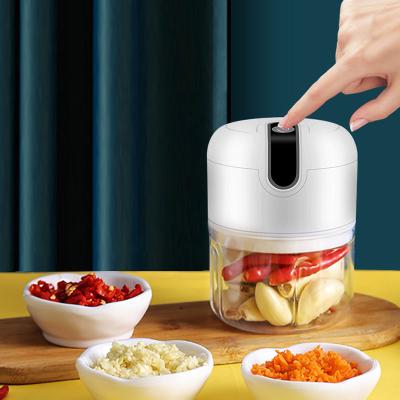 China Electrica Stocked Mini Electric, Vegetable Food Meat Garlic Chopper Grinder Slicer Masher With USB Picadora Filler for sale