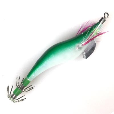 China Outdoor 12cm/14g Shrimp Eye Shrimp Bait Squid Luminous Wooden Hook n Fishing Tackle Activity Squid Jig Hook Hook Case Chinese Hook Case for sale