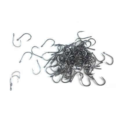 China 1000pcs High Strength Fishhooks Set Single Jip Barbed Carp Hooks Sea Tackle Accessories Carbon Steel Hoop Fishhook Fly Fishing for sale