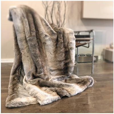 China Manufacturer PASSIONATE Winter For Decoration Soft Fluffy Fuzzy Warm Faux Fur Blanket for sale