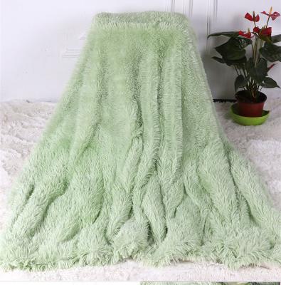 China Best Selling PORTABLE TV Sofa Couch Bed Throw Double Layers Polyester Fleece Blankets for sale