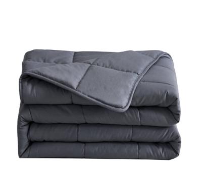 China Amazon Selling Reasonable Price PORTABLE Custom Hot Different Weight Dark Gray Gravity 5lb 15 lb Size Weighted Blanket Glass Beads for sale