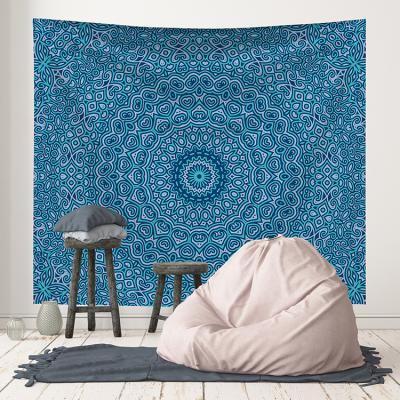 China Indian Folded Explosion Wall Hanging Beach Blanket Mandala Tapestry for sale