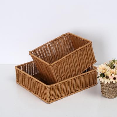 China Sustainable High Quality Hand - Woven Rattan Portable Fruit Vegetable Picnic Others Storage Baskets for sale