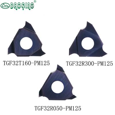 China CNC Lathe Machine Chengdu Daoqin Carbide Inserts Grooving TGF32 Grooving Insert Grooving Truning Inserts for sale