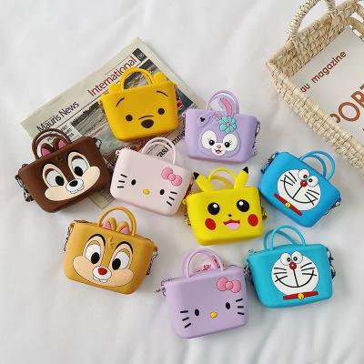 China Waterproof Toddler Mini Cartoon Cute Coin Baby Bag For Kids Kids Cross 2022 - Silicone Shoulder Bag Silicone Purse Body Bag For Kids for sale