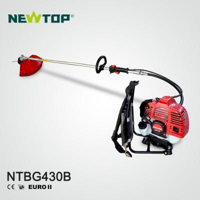 China 2-Stroke Home Used 43cc Gasoline Backpack NTBG430B Comfortable Brush Cutter for sale