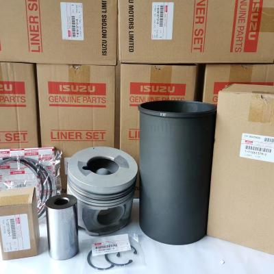 China Matching machinery repair shops Isuzu 6HK1 engine cylinder liner assembly piston set four crawler excavator accessories for sale