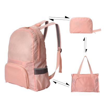 China Waterproof 2020 Customs Purpose Multifunctional Polyester Tote Foldable Backpacks Reusable Duffel Bag 3pcs Backpack Teenager For Women Girls for sale