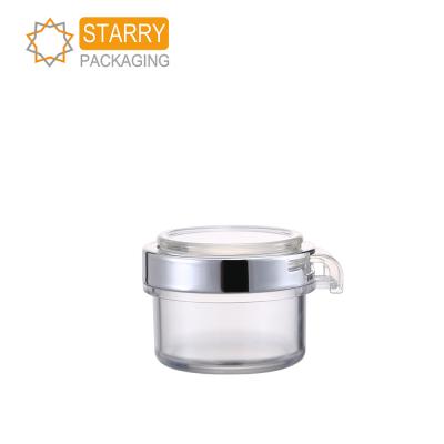 China Luxury Cosmetic Face Skin Care 50g 80g 150g Empty Plastic Cream And High End Cream Packaging Jar for sale