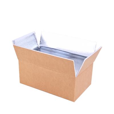 China Heat Insulation Recyclable Customized Cardboard Frozen Food Fruit Shipping Boxes for sale