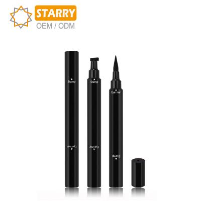 China Waterproof Your Own Brand Makeup Liquid Eyeliner Stamp Pen Maquillaje Waterproof Long Lasting Tattoo Eye Wing Stamp Liner for sale