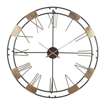 China Modern Roman Numeral Style Modern Home Decor Metal Frame 39 Inch Large Wall Clock for sale