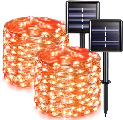 China Box Connectable High Quality Solar Copper Wire Led Light Solar Powered Fairy Lamp String Christmas Lights for sale