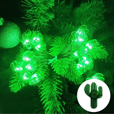 China Hot Sale Cactus LED String Lights Cactus Garland Decor Lights Battery Powered USB For Christmas Thanksgiving for sale