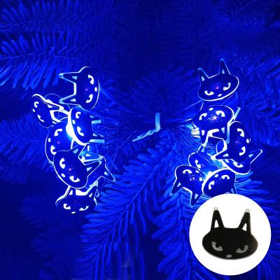 China Kitty Cat Lights Hot Sale Kitty Cat LED String Lights Garland Decor Purple Lights Battery Powered USB for Christmas Thanksgiving for sale