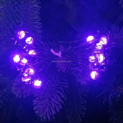 China Halloween Spider Lights String Light Purple Spider Light LED Spider String Lights for Halloween Party Garden Yard Home Decorations for sale