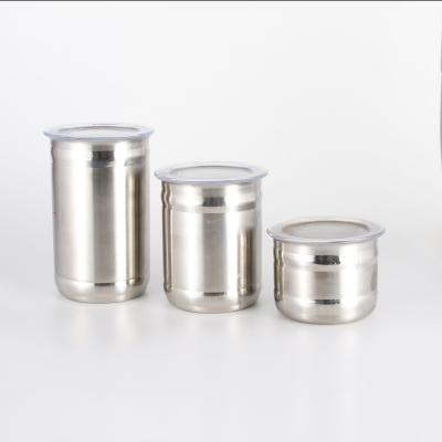 China Stainless Steel Airtight Seal Bean Container Coffee Canister Airtight Stocked Storage With Ace Lid for sale