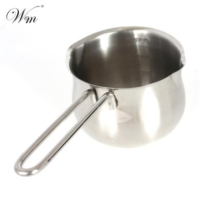 China Gas Cooker 800mL Stainless Steel 304 Milk Boiling Sauce Pan Noodle Pot To Pot With Wire Handle for sale