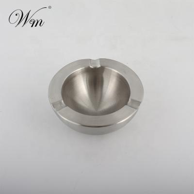 China Commercial Home Indoor Outdoor Bar Restaurant Hotel Office Wall Stainless Steel Double Ashtray With Three Cigarette Holder for sale