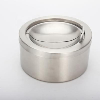 China Stainless Steel 201 Shatterproof Open-end Windproof Ashtray for sale