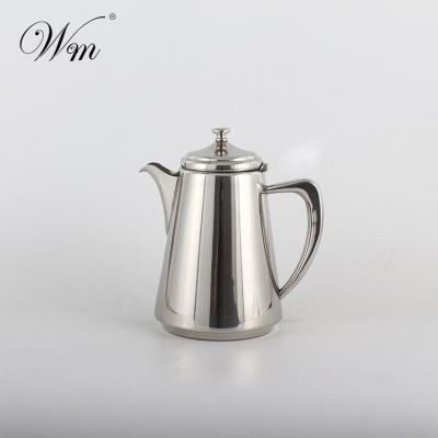 China 1700Ml Vintage Stainless Steel Tea Coffee Juice Milk Lomen Water Beverage Conical Serving Jar Dispenser Restaurant Service for sale