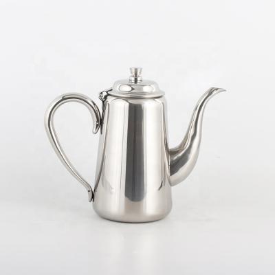 China Luxury Unique Vintage 900ml Stainless Steel Black Tea Green Teapot Set Good Quality for sale