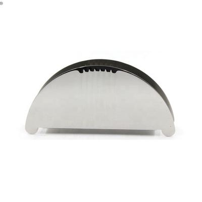 China Restaurant Table Decoration Stainless Steel Metal Napkin Holder For Restaurant Hotels for sale