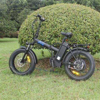 China Fat Ebike In Stock Electric Hybrid Bike Folding Fat Tire 4.0inch Electric Bike 500watt Snow / Beach Electric Bike for sale