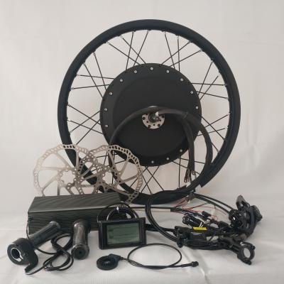 China 72V 8000W Mid Drive Motor E Bike Kit With Powerful 72V 40Ah Rear Rack E Bicycle Battery 20