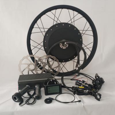 China Lower noise 8000w ebike kit 72v ebike conversion kit with battery for sale