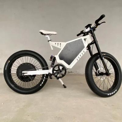 China Full suspension 26 inch mountain ebike dirt bike enduro fat ebike high power steel tire for sale