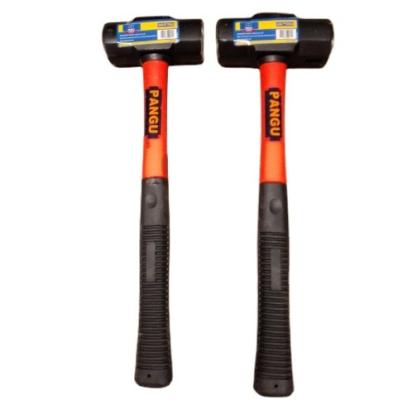 China Double Sledge Face Sledgehammer With 100% Plastic-Coated Fiberglass Handle Series Farmwork Hammer for sale