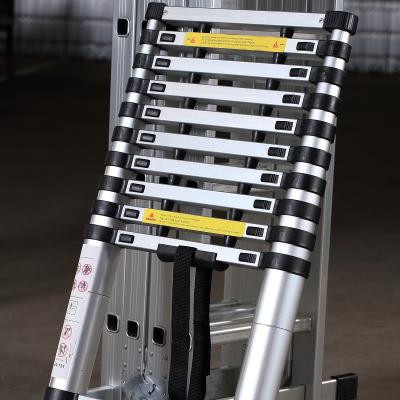 China Telescopic Ladders 3.2m Aluminum Telescopic Single Ladder Straight Type With Good Quality for sale