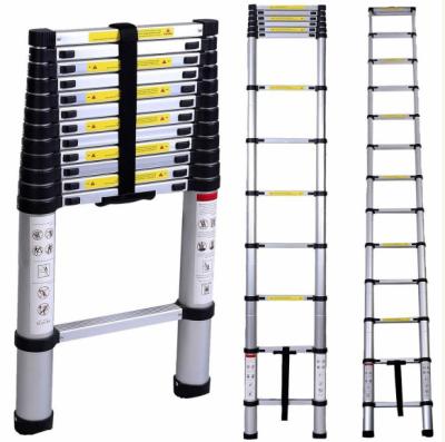 China Single Sided Straight Type 3.8m Telescopic Ladders 12.5ft Telescopic Ladders for sale