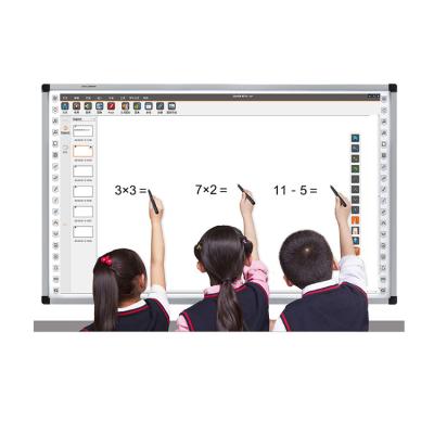 China 82 Inch Smart Finger Infrared Teaching Tou Ch Smart Board Interactive Whiteboard Meeting Teaching for sale