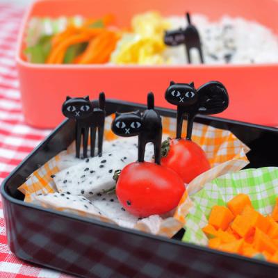 China 6Pcs Animal Food Viable Picks And Forks For Kids Bento Box Decoration , Fruit Party Picks Accessories for sale