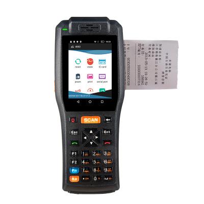 China Logistic shop data entry pda machine support barcode scanner receipt printer and WIFI and handheld small computer for sale