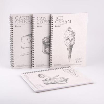 China Easy Writing Popular Love Drawing A4 A5 Size Spiral Sketch Book Agenda Notebook for sale