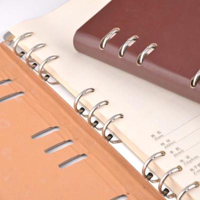 China Wholesale A4 Easy Enrollment High Quality Students Loose Leaf Leather Notebook On The Rings for sale