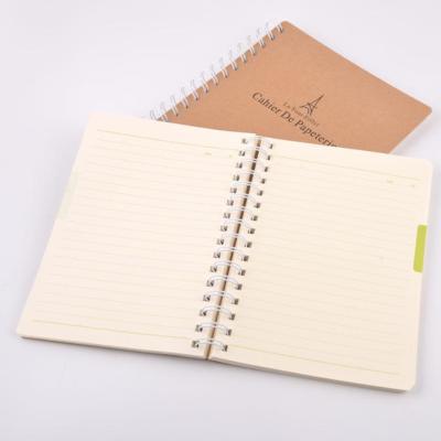 China A4 Double Wire Spiral Spiral Notebook Supplier , Single Line Notebook for sale