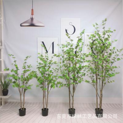 China Wholesale Natural Artificial Decorative Artificial Tree Wholesale Potted Touch Decoration Home Tree for sale